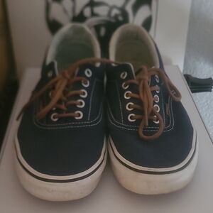 Vans Era 59 Blue & Brown Canvas and Leather Shoes